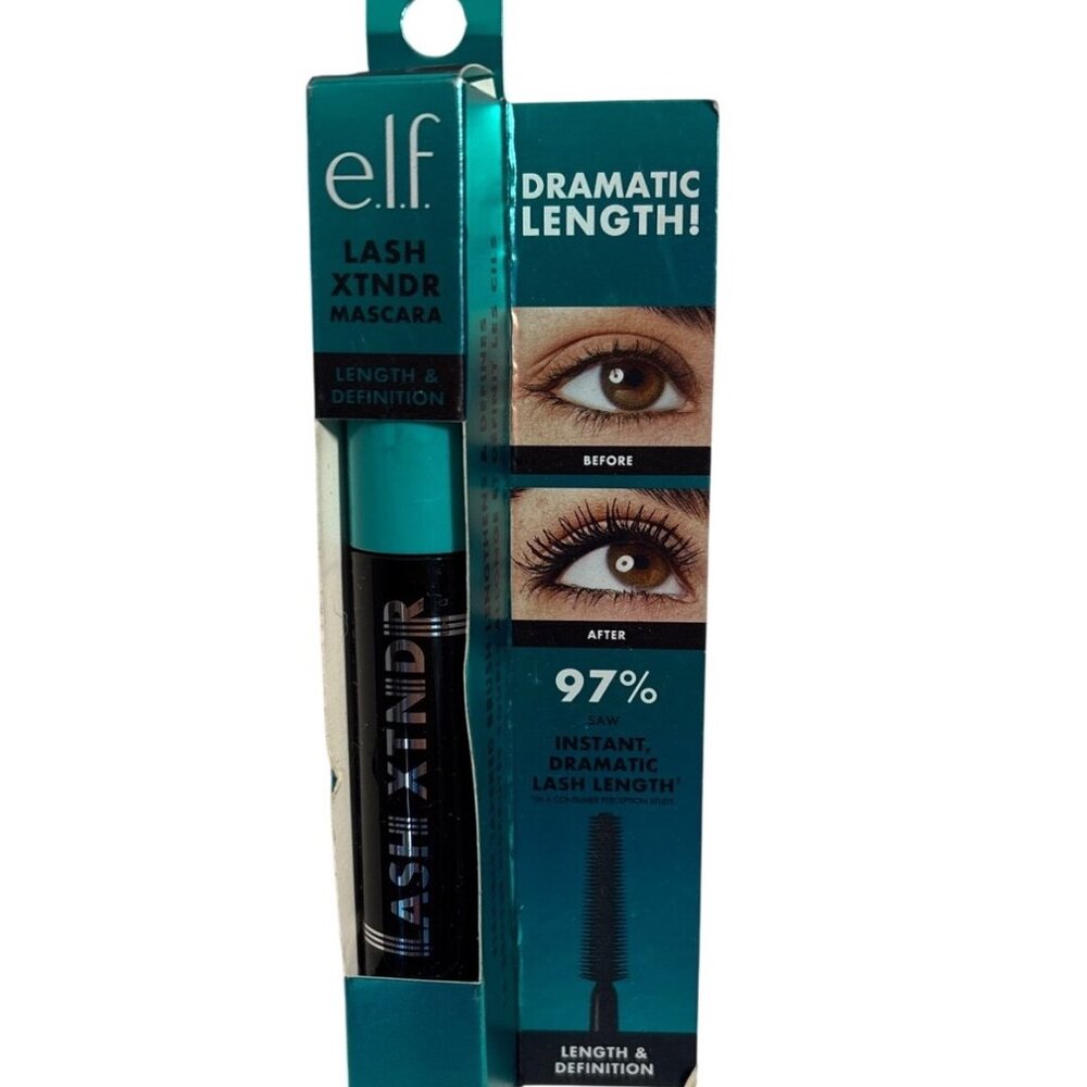 ELF Mascara Lash Xtndr Length & Definition Pitch Black 0.25 Oz